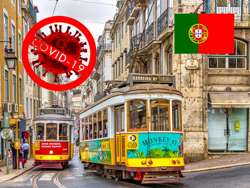 Portugalia: stan klęski żywiołowej. Na lotnisku nie wystarczy już tylko certyfikat covidowy.