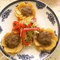 Pieczone kotleciki- kwiatki (z papryką i ziemniakami)