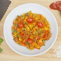 Paella z chorizo i kurczakiem