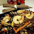 makaron Soba z krewetkami