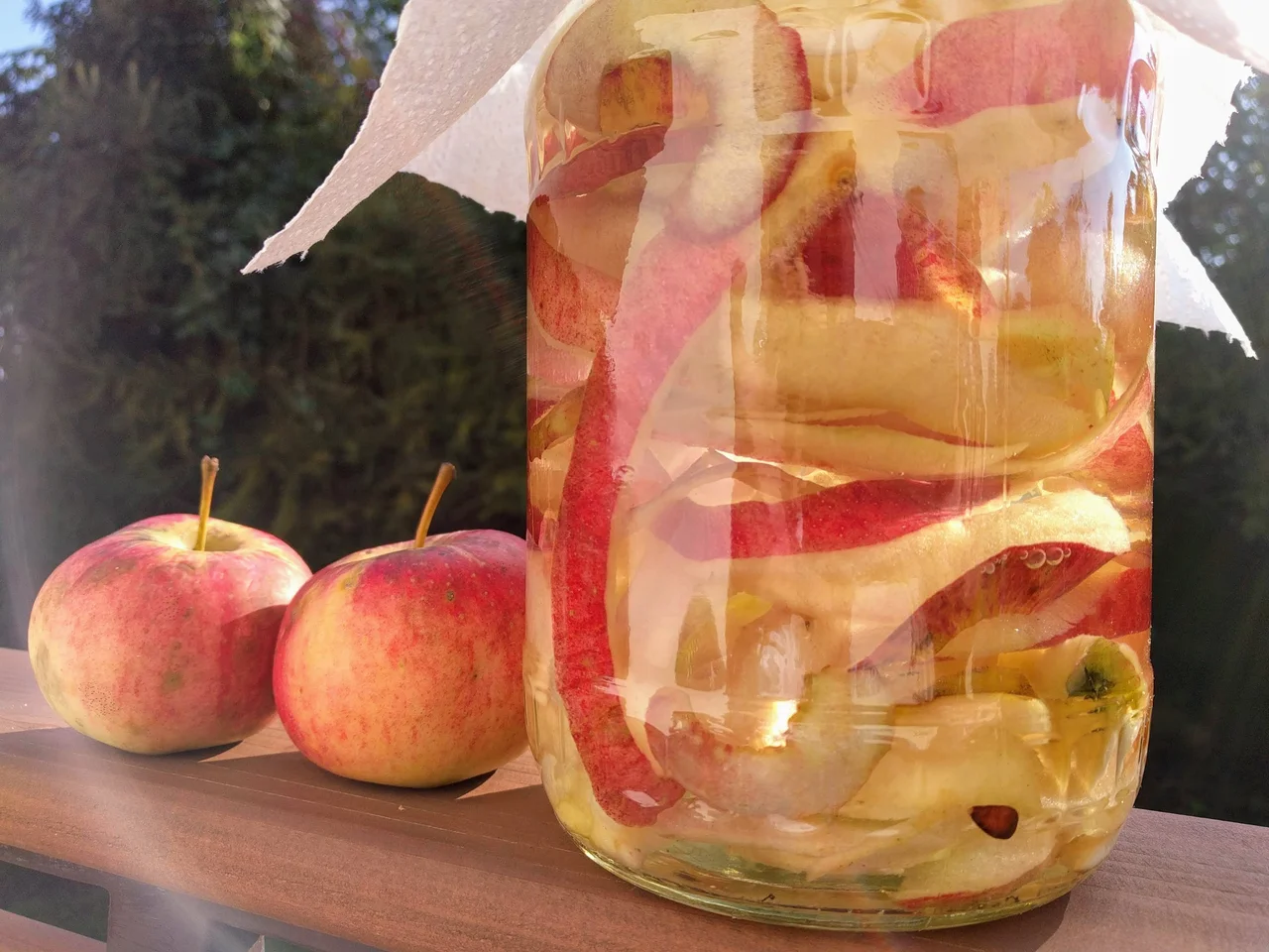 Domowy ocet jabłkowy z resztek owoców. Nie wyrzucaj - wykorzystaj!