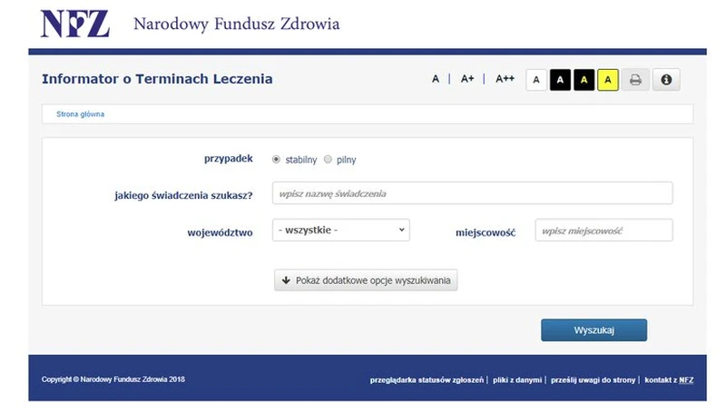 Nowy serwis NFZ dla pacjentów - sprawdź gdzie są najmniejsze kolejki!