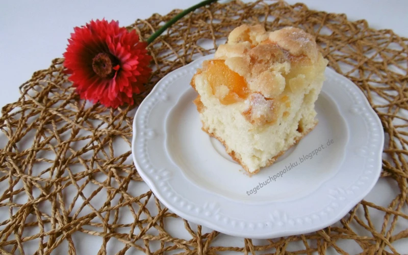 Ciasto drożdżowe (bez jajek!) z owocami i kruszonką!