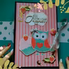 Album wodospadowy z sową, scrapbooking