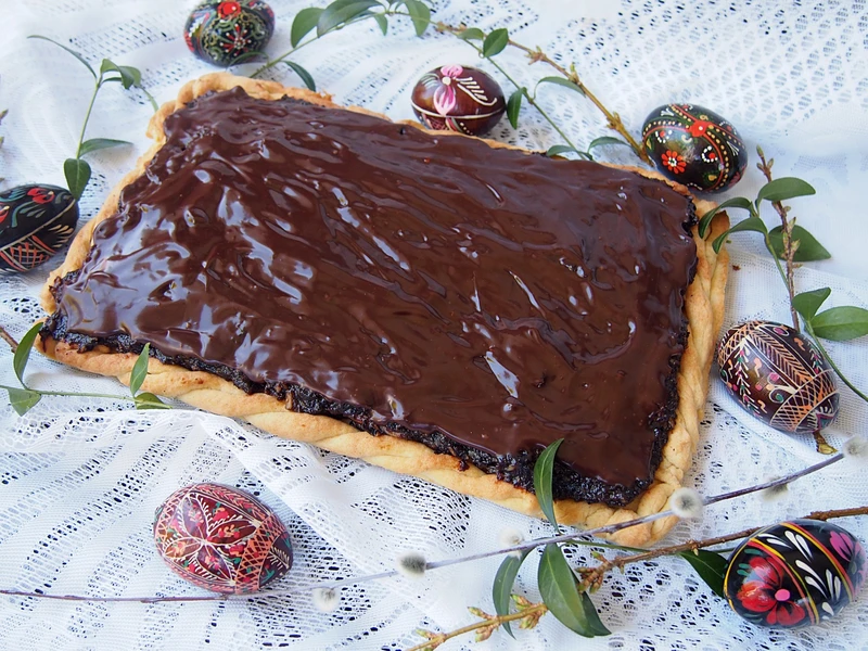 Mazurek śliwka w czekoladzie