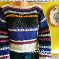 Kolorowy sweterek w rozmiarze S.