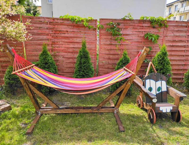 Stelaż na hamak – diy.