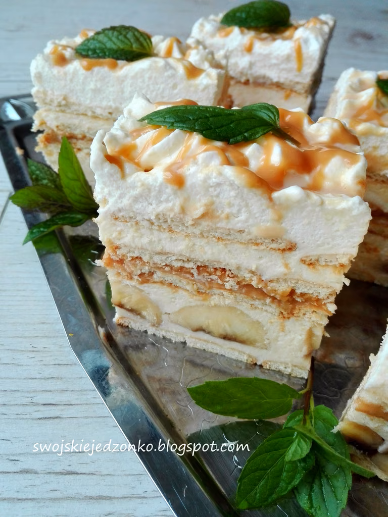 Kostka Banoffee bez pieczenia