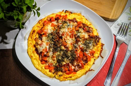Dietetyczna pizza na spodzie z kalafiora