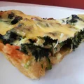Tarta ze szpinakiem, kurczakiem i pieczarkami