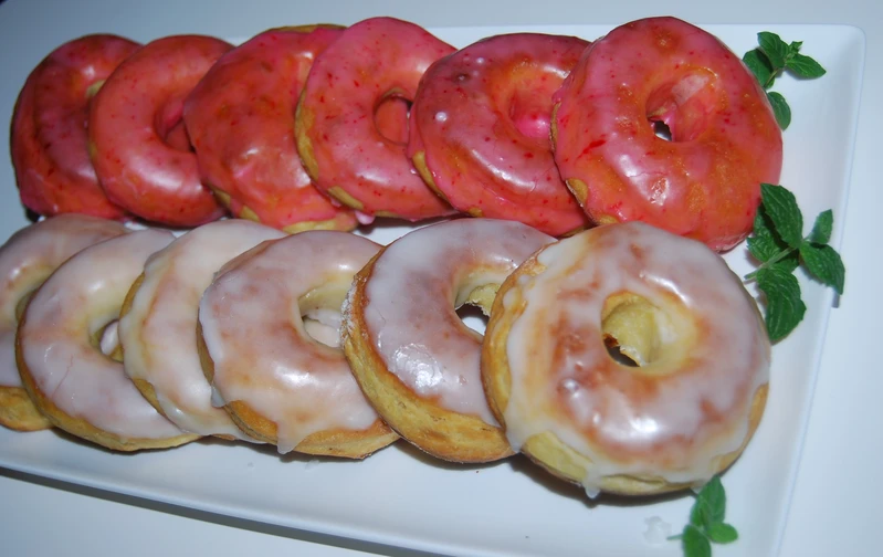 Pieczone pączki - donaty