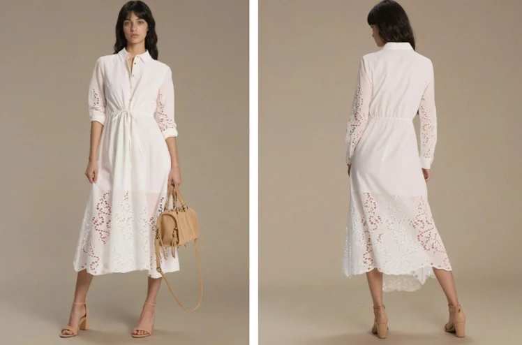 Zdjęcie Ta sukienka z Sinsay za 60 zł to pewniak na Komunię i Chrzciny! Ażurowe detale dodają elegancji - krój dla każdej sylwetki #2