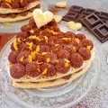 Słodkie co nieco na Walentynki - serce z ciasta francuskiego z kremem czekoladowo-pomarańczowym