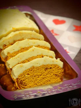 Paleo ciasto dyniowe z polewą “sernikową” (Keto, LowCarb)