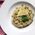 Cytrynowe risotto z karczochami