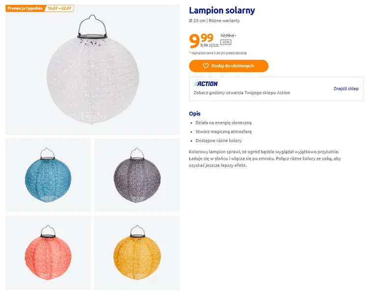 Zdjęcie Te lampiony z Action to najnowszy hit na balkon lub taras! Tylko 9,99 zł, zero kabli, a mix kolorów zrobi nieziemski efekt #1