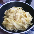 Pappardelle w sosie dyniowo-winnym z kurczakiem