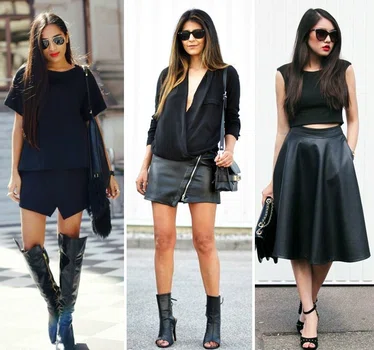 Świetne czarne stylizacje