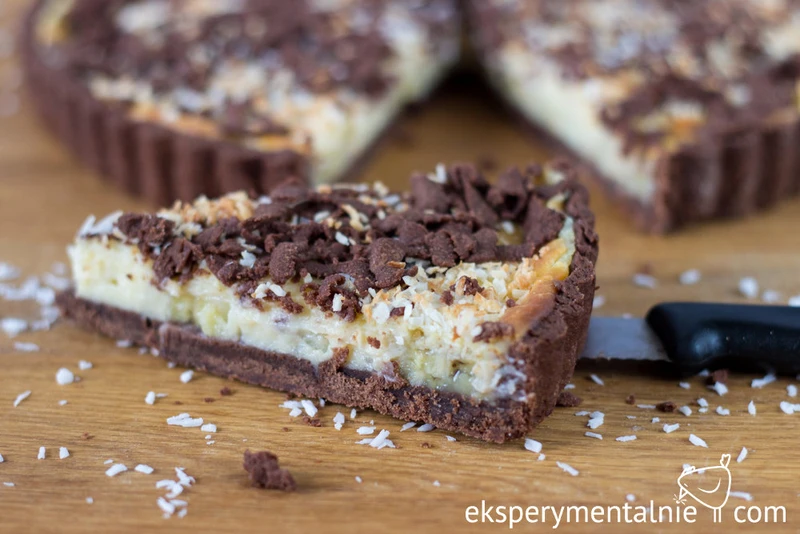 Tarta z budyniem i bananami