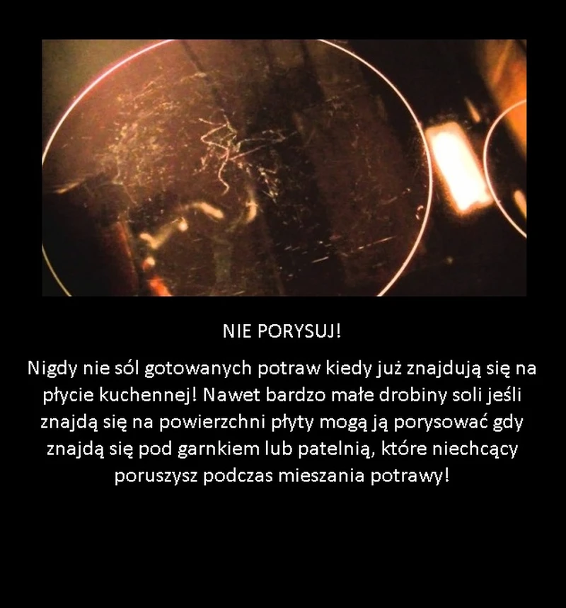 Nie rób tego jeśli nie chcesz porysować płyty w kuchni