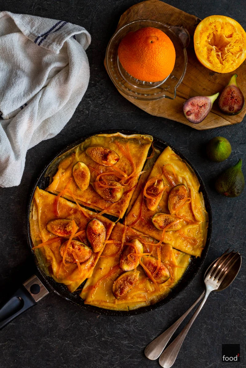 Crêpes Suzette z figami