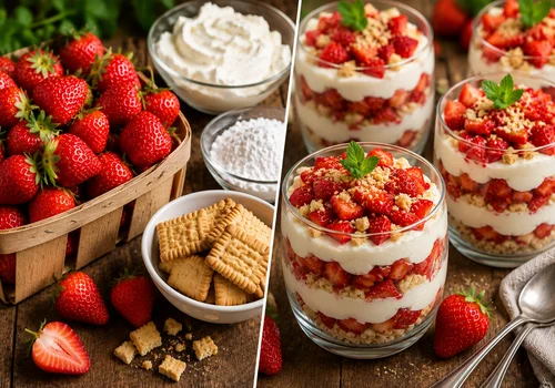 Kupiłam kilogram truskawek i zrobiłam deser, który znika w 10 minut