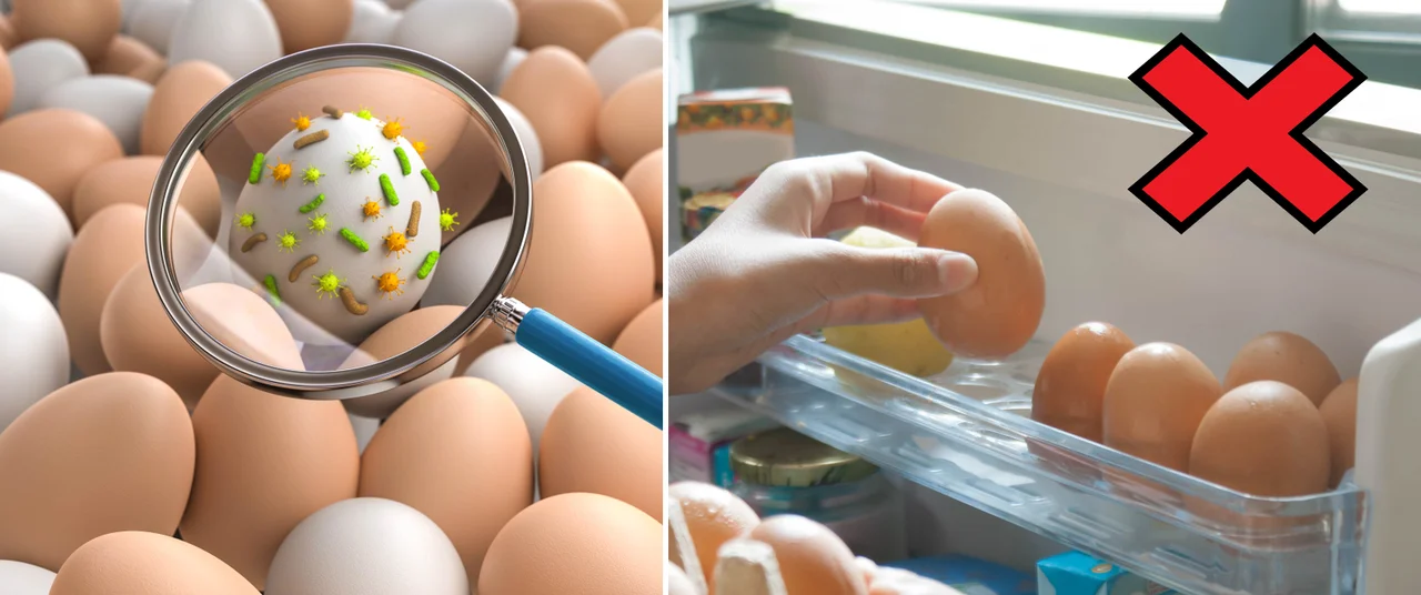 Nigdy nie przechowuj jajek na drzwiach lodówki! To może się źle skończyć