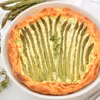 Tarta na francuskim cieście ze szparagami