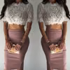 Crop top połączony z ołówkową spódnicą