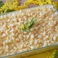 Tiramisù Mimoza z kremem cukiernicznym i ananasem