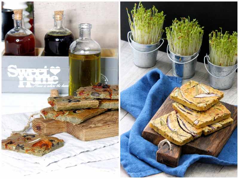 Bezglutenowy placek z ciecierzycy (socca, farinata, cecina)