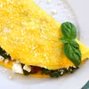 Omlet z fetą i szpinakiem