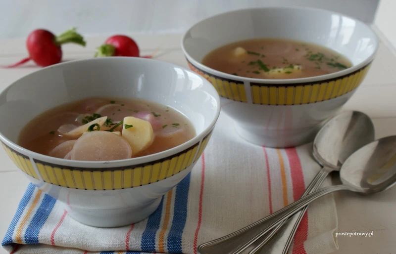 Zupa z rzodkiewkami