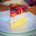 Keto torcik straciatella z owocami (Paleo, LowCarb)