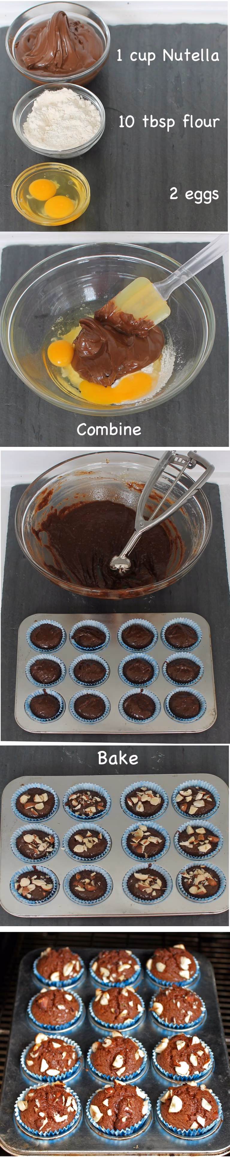 Nutellowe muffinki ;)