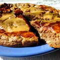 Omlet kakaowy z masłem orzechowym i dżemem