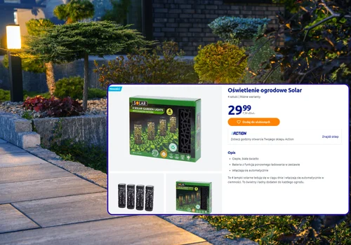 Magia światła w Twoim ogrodzie za 29,99 zł! Nowe lampki solarne z Action zachwycają wyglądem i funkcjonalnością!
