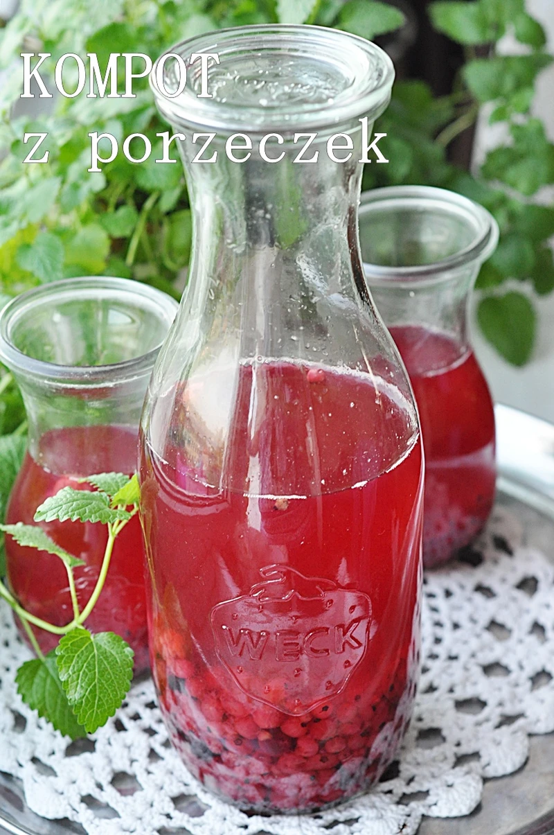 Kompot z czerwonych porzeczek