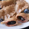 Pierogi czekoladowe z borówkami
