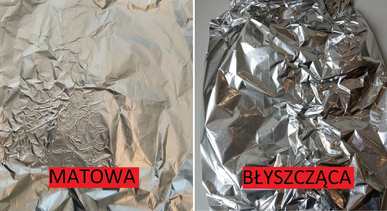 Folia aluminiowa - każda strona służy do czegoś innego!
