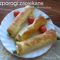 Szparagi zapiekane w cieście francuskim