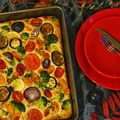 Jesienna focaccia z warzywami