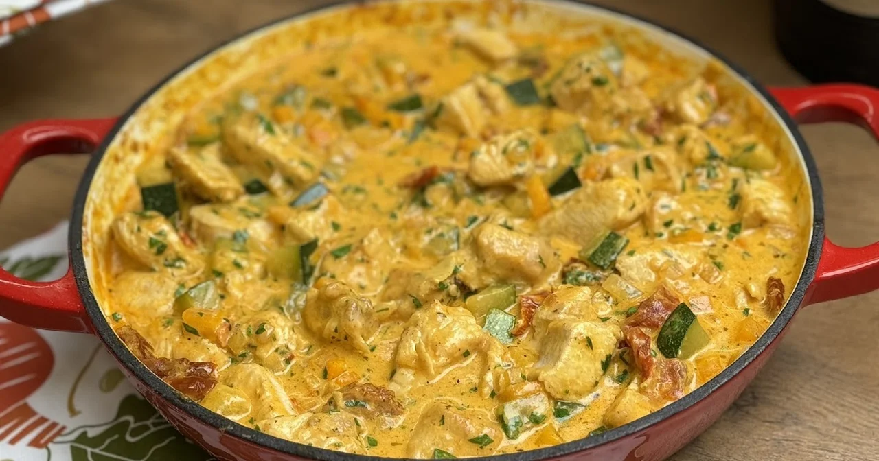 Gulasz z indyka z warzywami