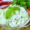 Szybka sałatka z ogórkiem i serem feta (na grilla)