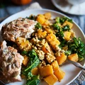 "Jajecznica" z tofu, z dynią i jarmużem