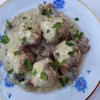 Pulpety w sosie pieczarkowo-porowym