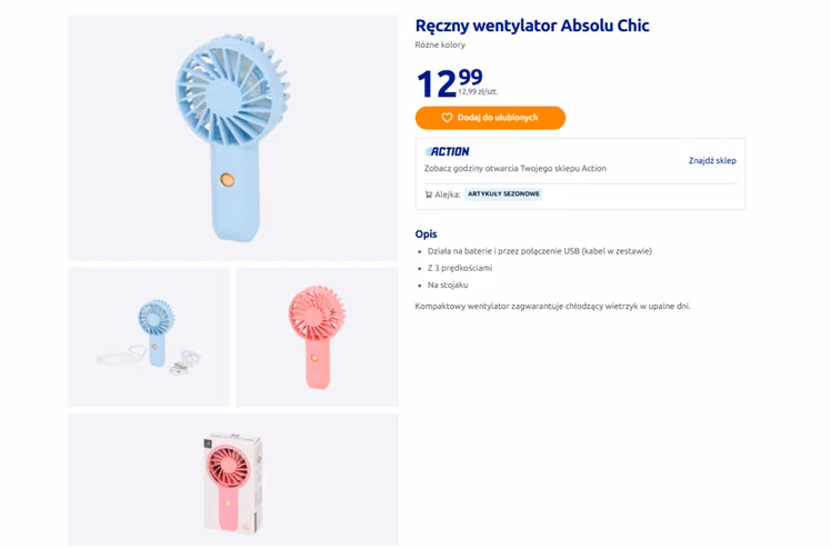 Zdjęcie Chłodzący hit na upały z Action za 12 zł uratuje Ci dzień! To perełka na lato #1