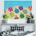 PLAŻING - NOWOCZESNY OBRAZ DO SALONU - 120X80 CM