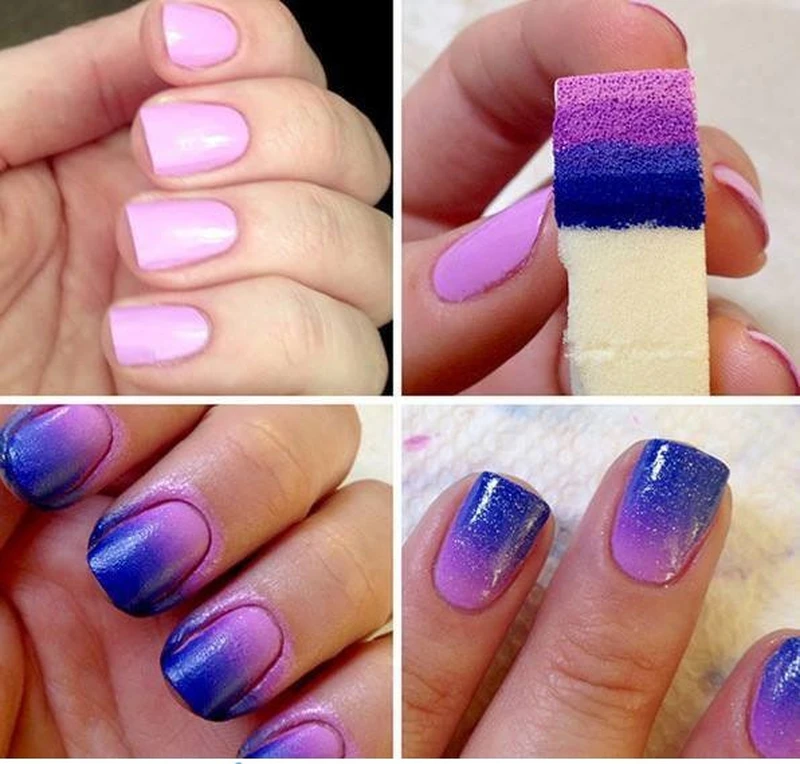 Śliczne OMBRE na pazurkach