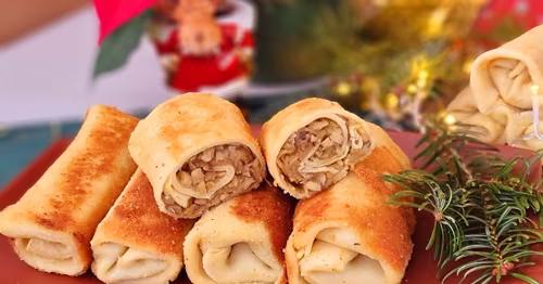 Krokiety z kapustą i pieczarkami